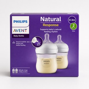 Philips Avent Natural Response Baby Bottle 125ml Twin Pack (0-3M)