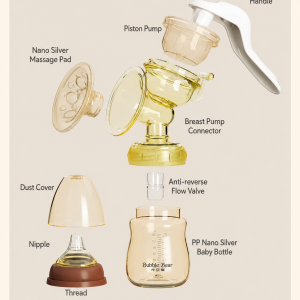 Alternative view of Bubble Bear Premium Manual Breast Pump – BPA Free | Pain-Free Pumping