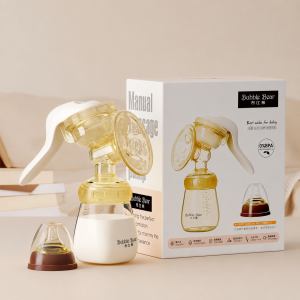 Bubble Bear Premium Manual Breast Pump – BPA Free | Pain-Free Pumping
