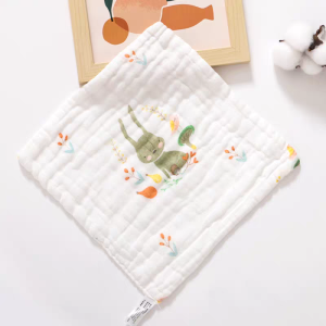 Alternative view of Premium 4-Layer Baby Cotton Gauze Face Towel