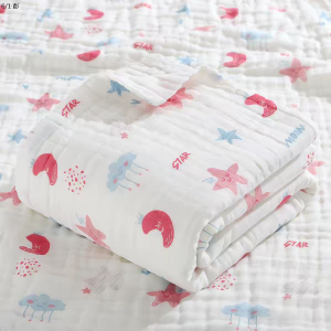 Alternative view of 6 layer Muslin Cotton Swadddle